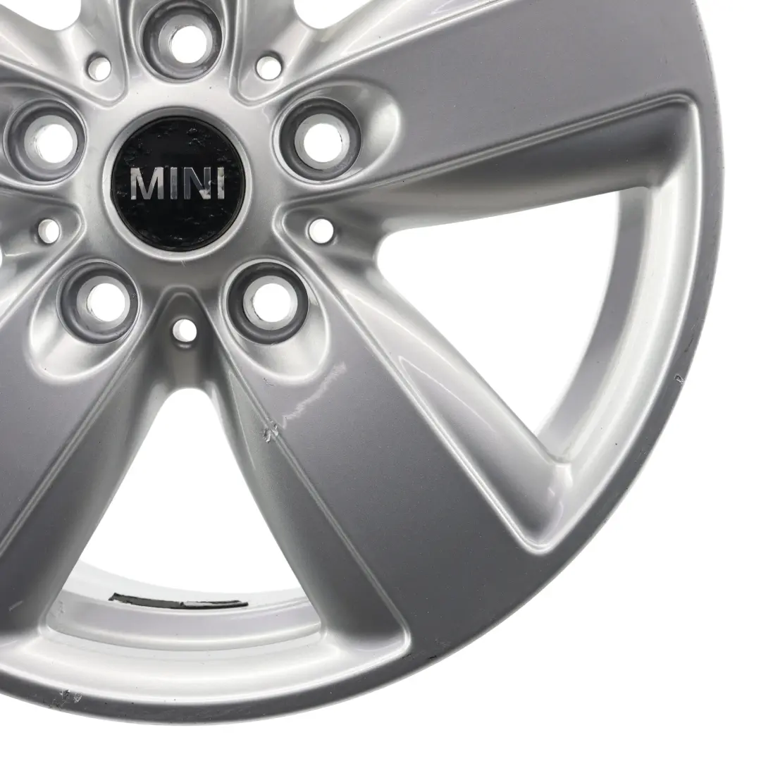 Mini R60 R61 Silver Wheel Alloy Rim 16" 6,5J ET:46 5 Star Air Spoke 140 - SKU 9811729-4 - Part number 9811729