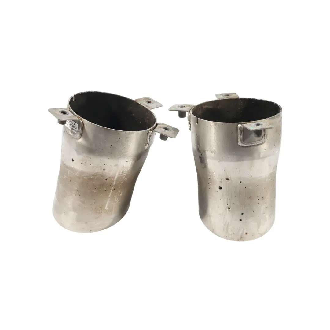 Mini R60 R61 JCW Tailpipe Rear Exhaust Tips Set Left Right N/O/S 9813169 9813170 - SKU 9813169-9813170-1 - Part number 9813169-9813170