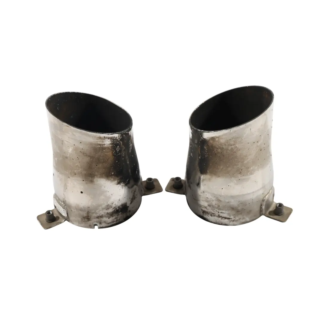 Mini R60 R61 JCW Tailpipe Rear Exhaust Tips Set Left Right N/O/S 9813169 9813170 - SKU 9813169-9813170-1 - Part number 9813169-9813170