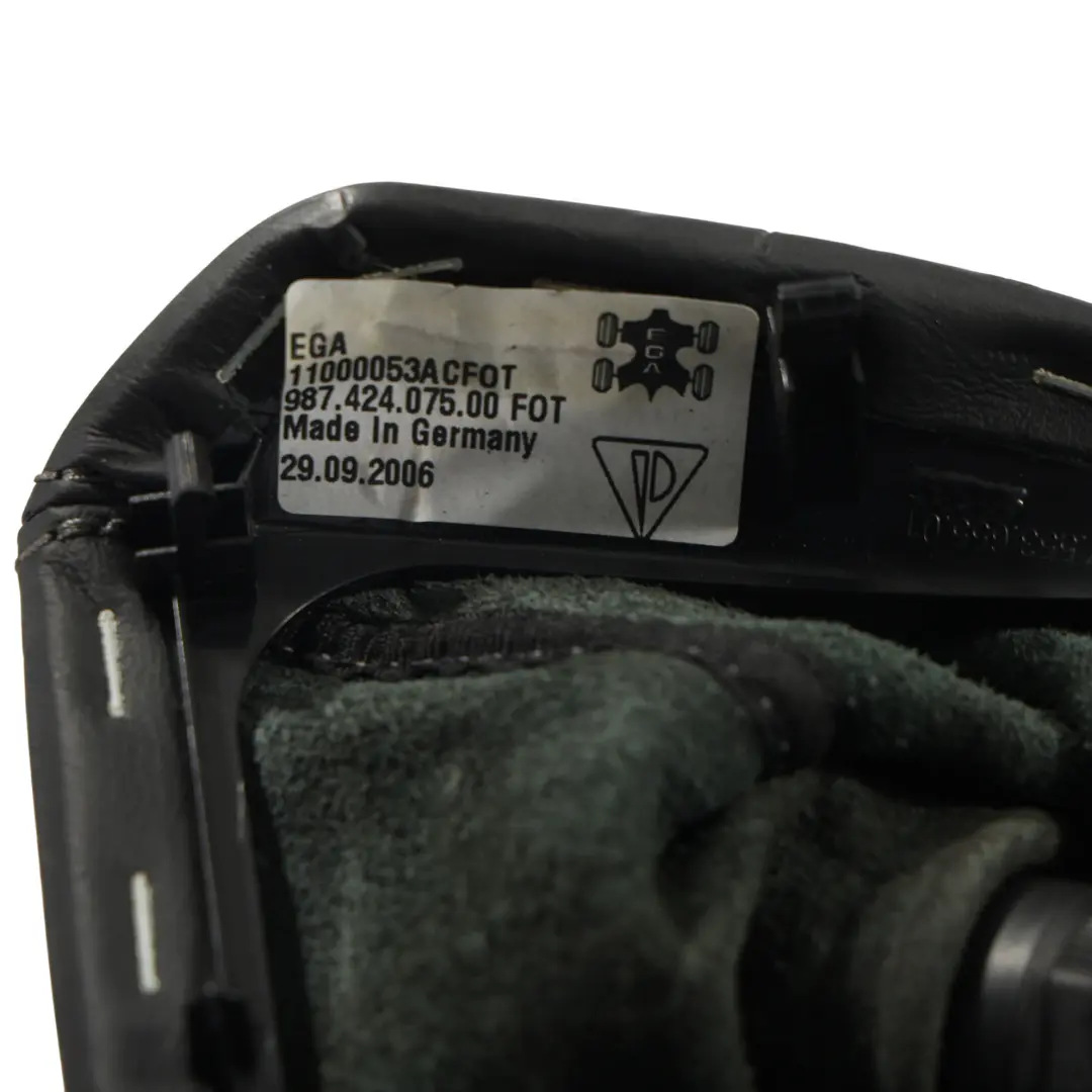 987C Pomo Palanca Cambios Caja Cambios Manual Cuero para Porsche Cayman con número de pieza 98742407500 Porsche Cayman 987C Pomo Palanca Cambios Caja Cambios Manual Cuero - SKU 98742407500 - Número de pieza 98742407500