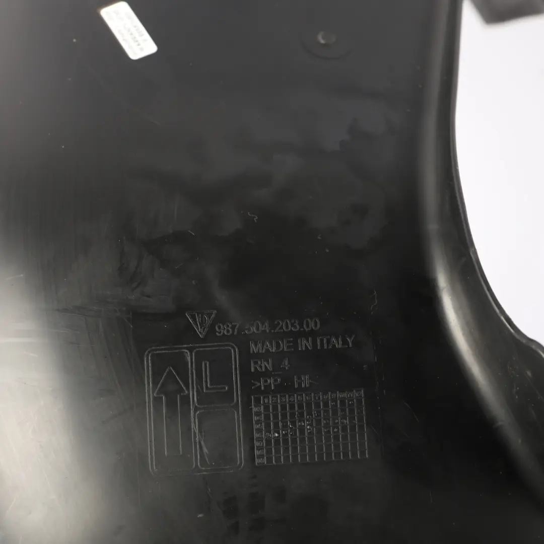 Arch Cover Splash Guard Front Rear Left N/S to Porsche Cayman 987 Wheel with Part number 98750420300 Porsche Cayman 987 Wheel Arch Cover Splash Guard Front Rear Left N/S - SKU 98750420300 - Part number 98750420300