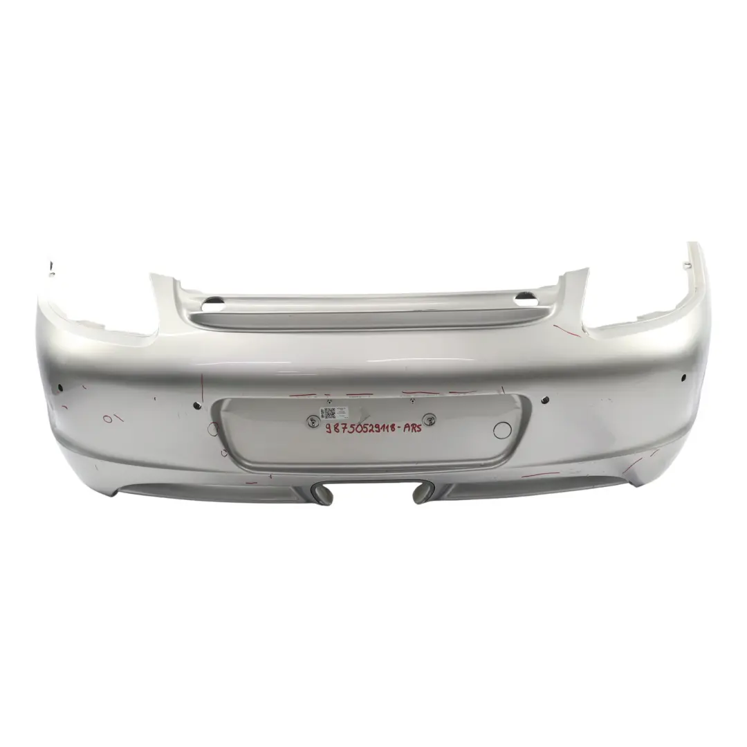 Porsche Cayman 987C Rear Bumper Trim Panel Covering Arctic Silver Metallic - 92T - SKU 98750529118-ARS - Part number 98750529118