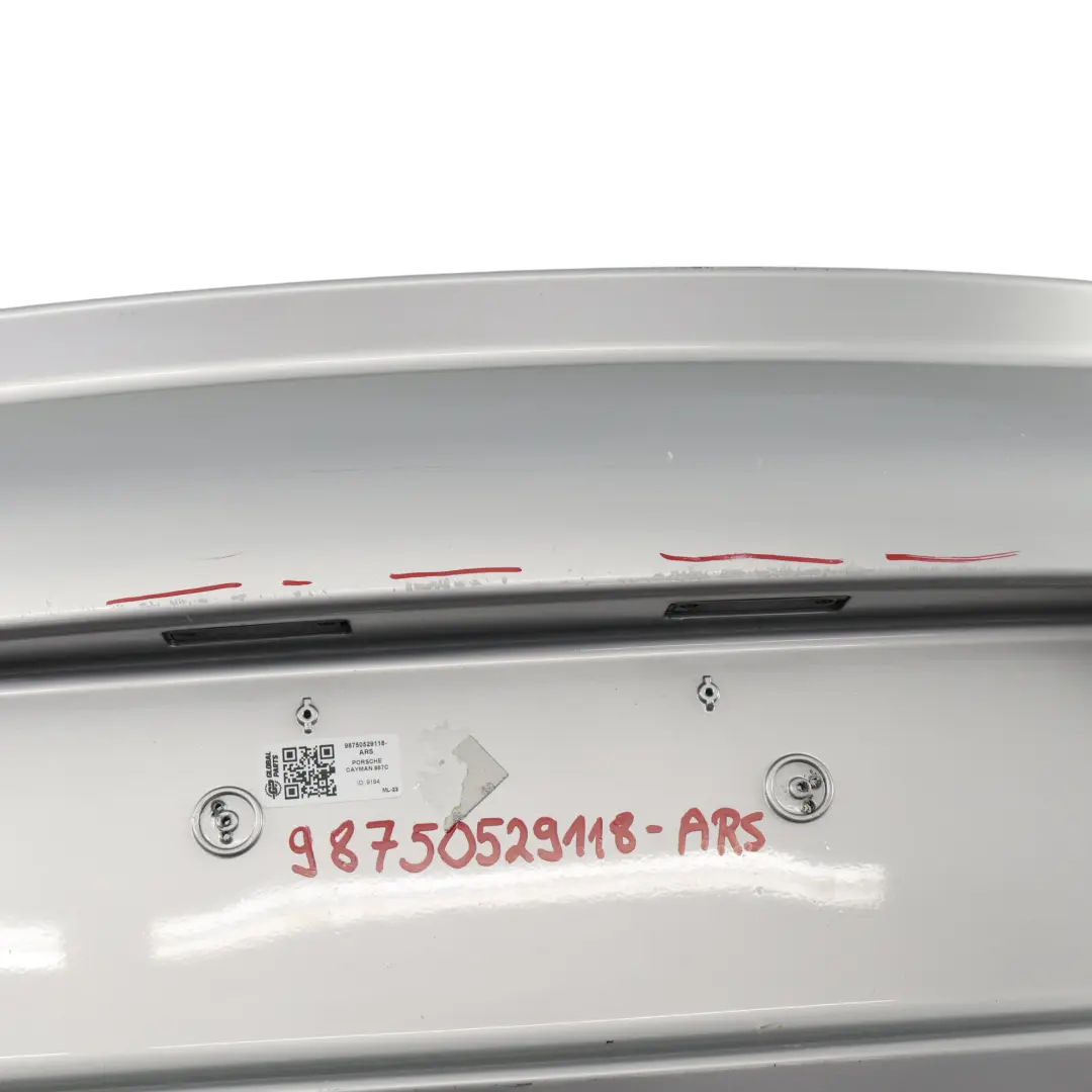 Porsche Cayman 987C Zderzak Tylny Arctic Silver Srebrny Metalik - 92T - SKU 98750529118-ARS - Numer Części 98750529118