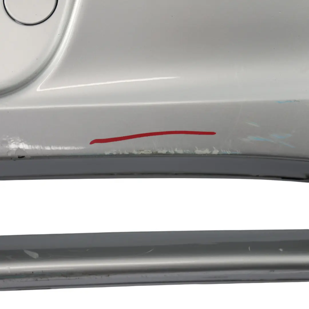 987C Rear Bumper Trim Panel Covering Arctic Silver Metallic - 92T to Porsche Cayman with Part number 98750529118 Porsche Cayman 987C Rear Bumper Trim Panel Covering Arctic Silver Metallic - 92T - SKU 98750529118-ARS - Part number 98750529118