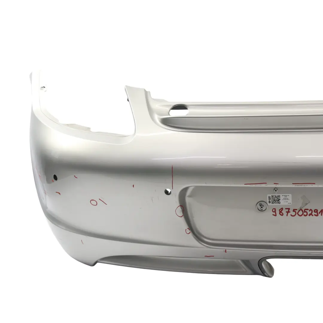 987C Rear Bumper Trim Panel Covering Arctic Silver Metallic - 92T to Porsche Cayman with Part number 98750529118 Porsche Cayman 987C Rear Bumper Trim Panel Covering Arctic Silver Metallic - 92T - SKU 98750529118-ARS - Part number 98750529118