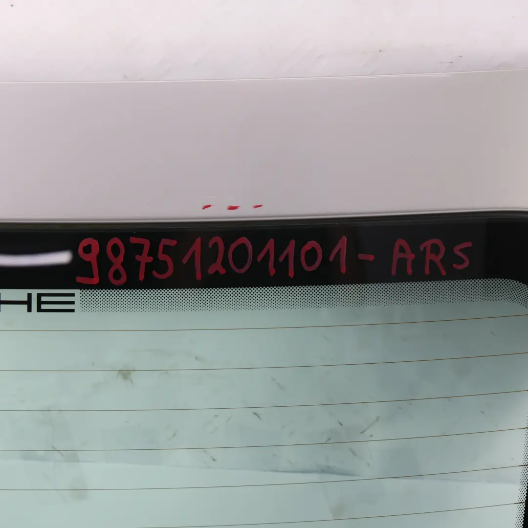 987C Rear Tailgate Engine Cover Arctic Silver Metallic - 92T to Porsche Cayman with Part number 98751201101 Porsche Cayman 987C Rear Tailgate Engine Cover Arctic Silver Metallic - 92T - SKU 98751201101-ARS - Part number 98751201101