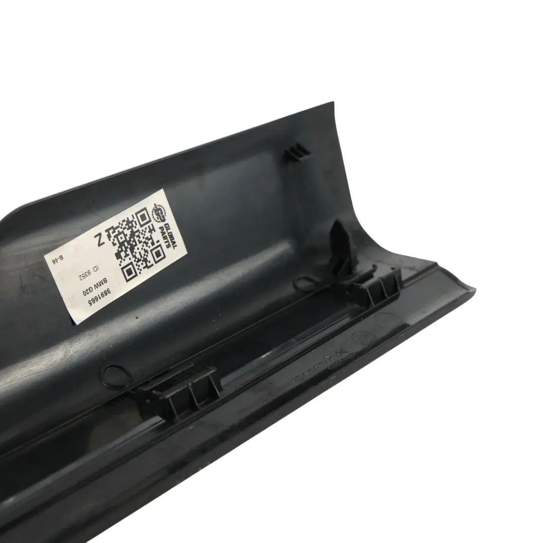 BMW G20 LCI Moldura Entrada Puerta Delantera Izquierda Negro - SKU 9891665 - Número de pieza 9891665