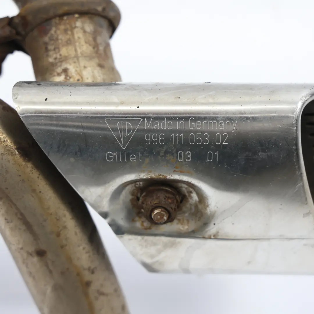 Porsche Carrera 996 Set Tubo Silenziatore Scarico Posteriore 3.6 - SKU 996-9603-EXHAUST - Numero di parte 996-9603-EXHAUST