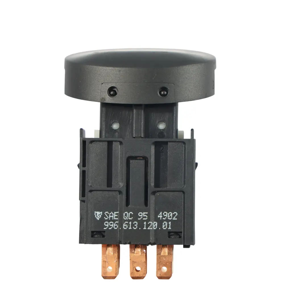 Interruttore Pulsante Luci Emergenza per Porsche Carrera 996 con numero di parte 99661312001 Porsche Carrera 996 Interruttore Pulsante Luci Emergenza - SKU 99661312001 - Numero di parte 99661312001