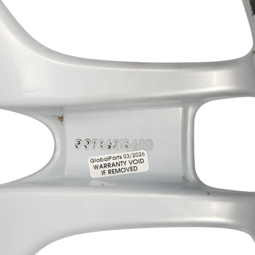 Porsche Cayman 987C Felga Srebrna Lobster Claw 19" 8J ET:57 - SKU 99736215600-1 - Numer Części 99736215600