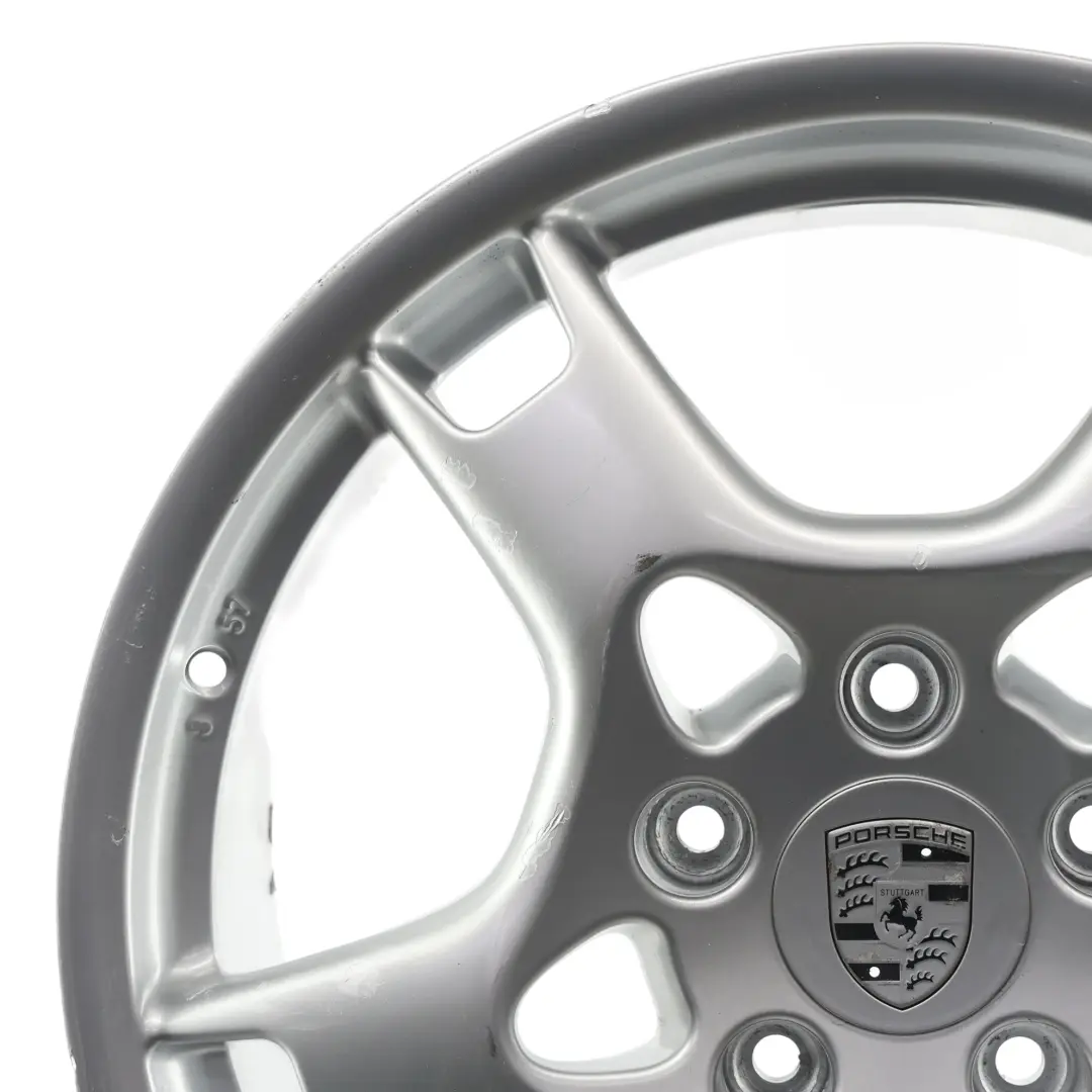 Porsche Cayman 987C Silver Wheel Alloy Rim Lobster Claw 19" 8J ET:57 - SKU 99736215600-1 - Part number 99736215600