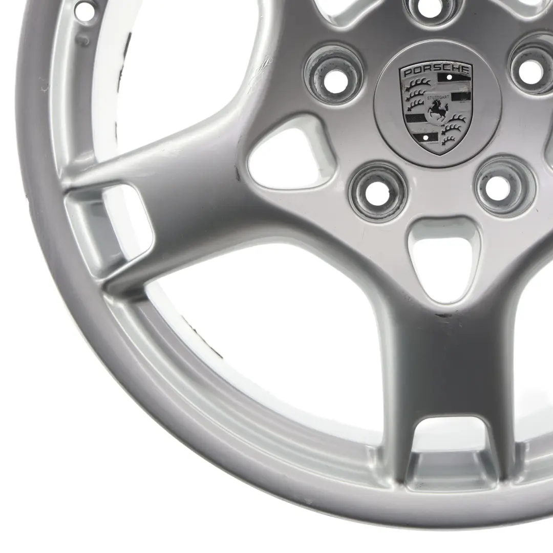 Porsche Cayman 987C Felga Srebrna Lobster Claw 19" 8J ET:57 - SKU 99736215600-1 - Numer Części 99736215600