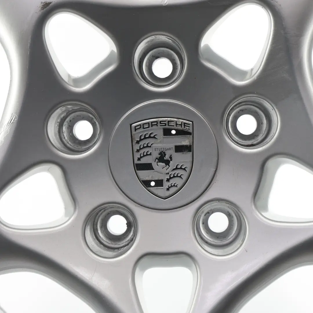 Porsche Cayman 987C Silver Wheel Alloy Rim Lobster Claw 19" 8J ET:57 - SKU 99736215600-1 - Part number 99736215600