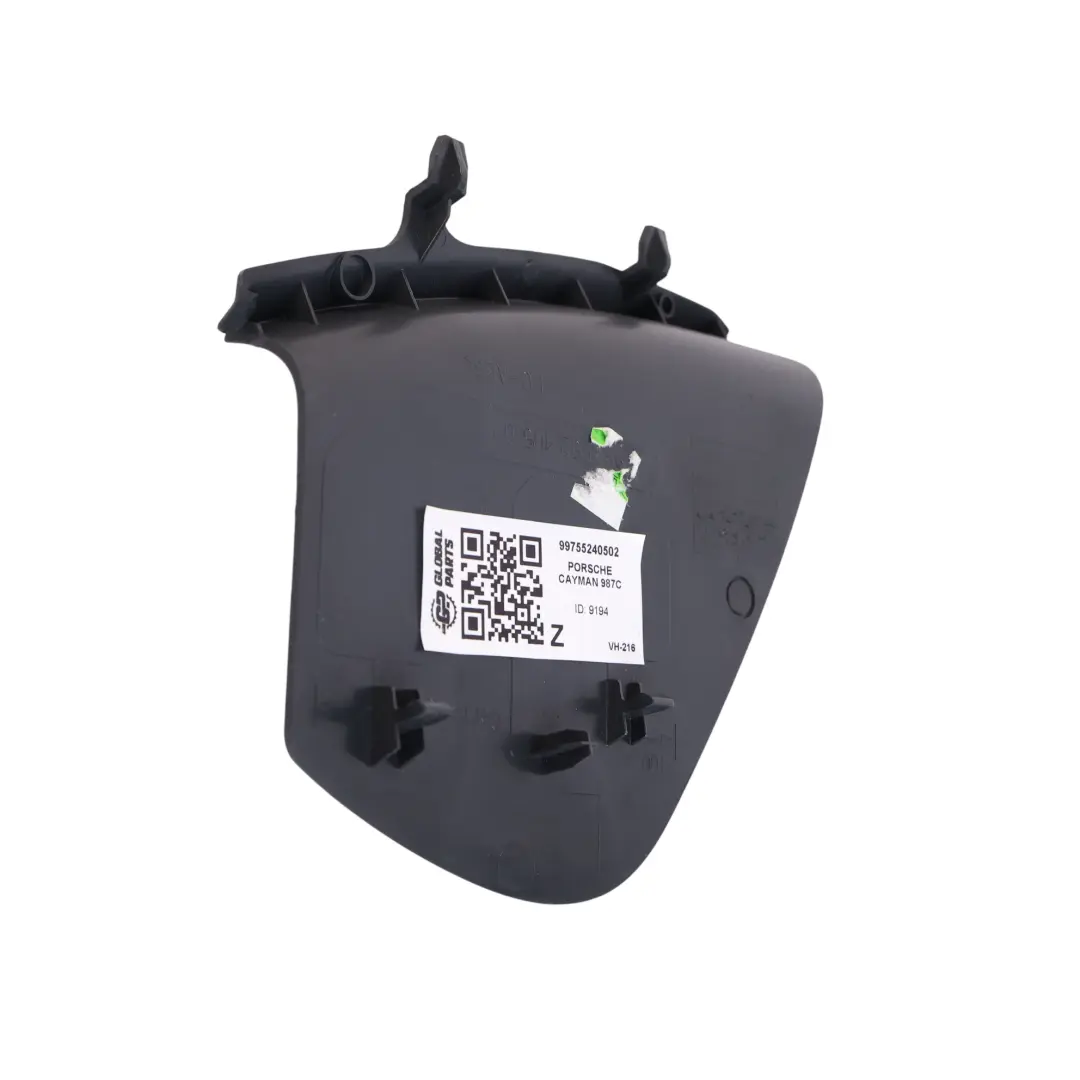 Porsche Cayman 987 Salpicadero Tapa Panel Negro Izquierda - SKU 99755240502 - Número de pieza 99755240502