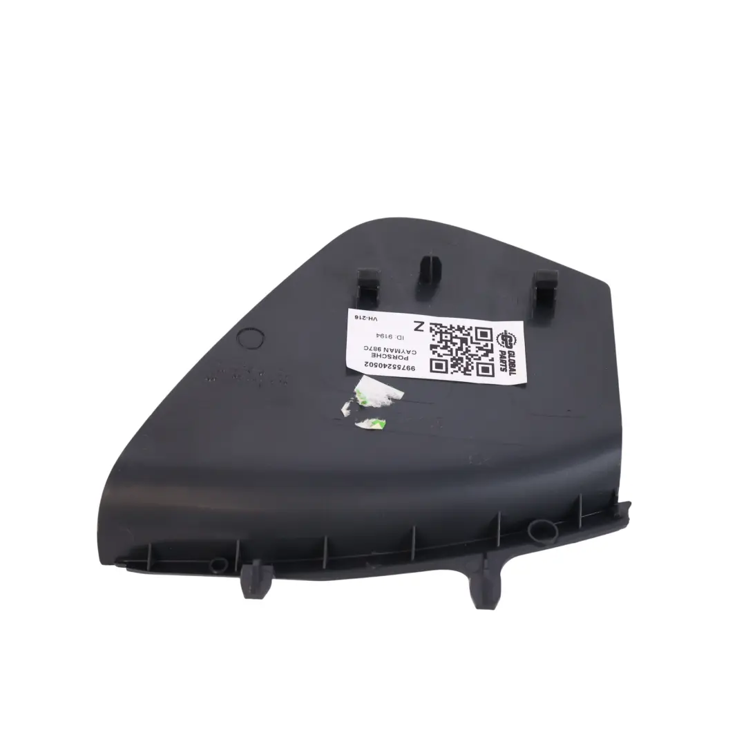 Dashboard Trim Cover Panel Black Left N/S to Porsche Cayman 987 with Part number 99755240502 Porsche Cayman 987 Dashboard Trim Cover Panel Black Left N/S - SKU 99755240502 - Part number 99755240502