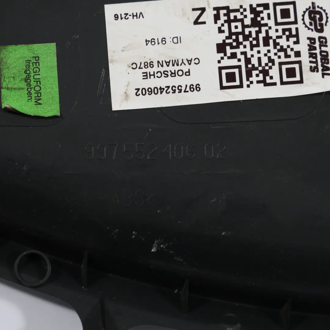Porsche Cayman 987 Panel Deski Rozdzielczej Czarny Prawy - SKU 99755240602 - Numer Części 99755240602