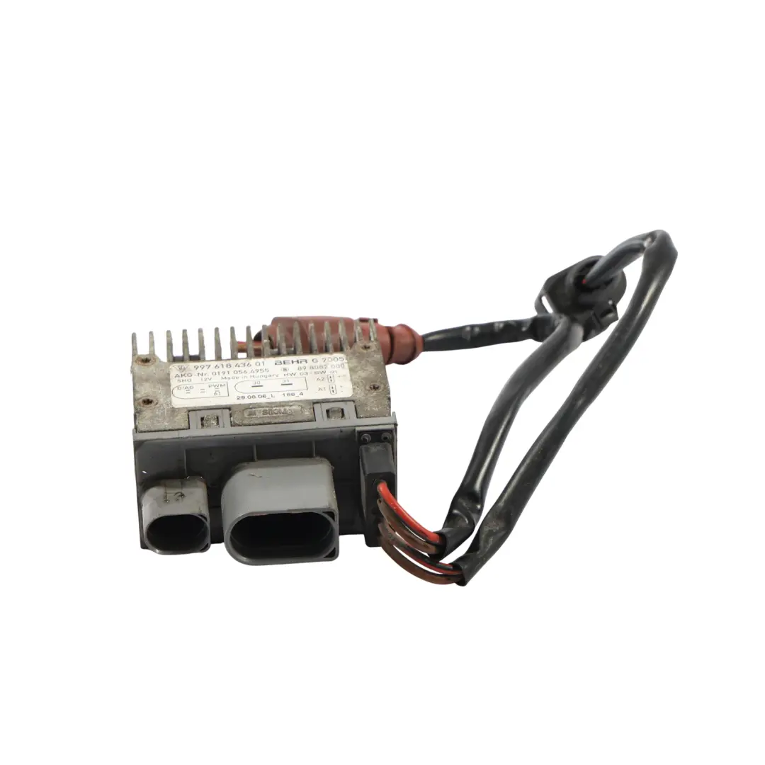 Module Commande Ventilateur Refroidissement pour Porsche 911 Cayman 987 à propos du numéro de pièce 99761843601 Porsche 911 Cayman 987 Module Commande Ventilateur Refroidissement - SKU 99761843601 - Numéro de pièce 99761843601