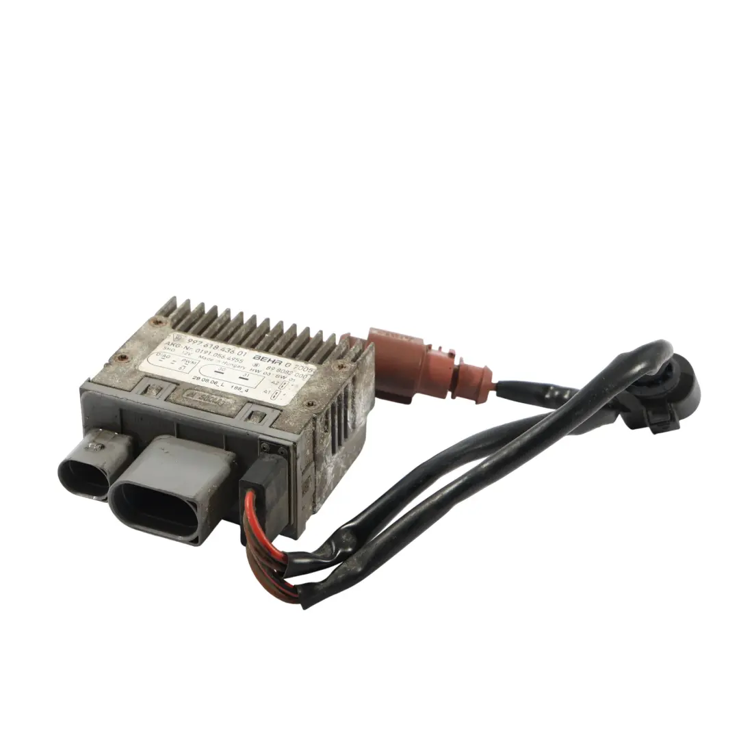 Cooling Air Control Unit Fan Control Module to Porsche 911 Cayman 987 with Part number 99761843601 Porsche 911 Cayman 987 Cooling Air Control Unit Fan Control Module - SKU 99761843601 - Part number 99761843601