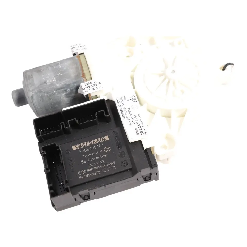 Porsche Cayman 987C Front Window Lifter Motor Unit Passenger Side 99762418203 - SKU 99762418202 - Part number 99762418202
