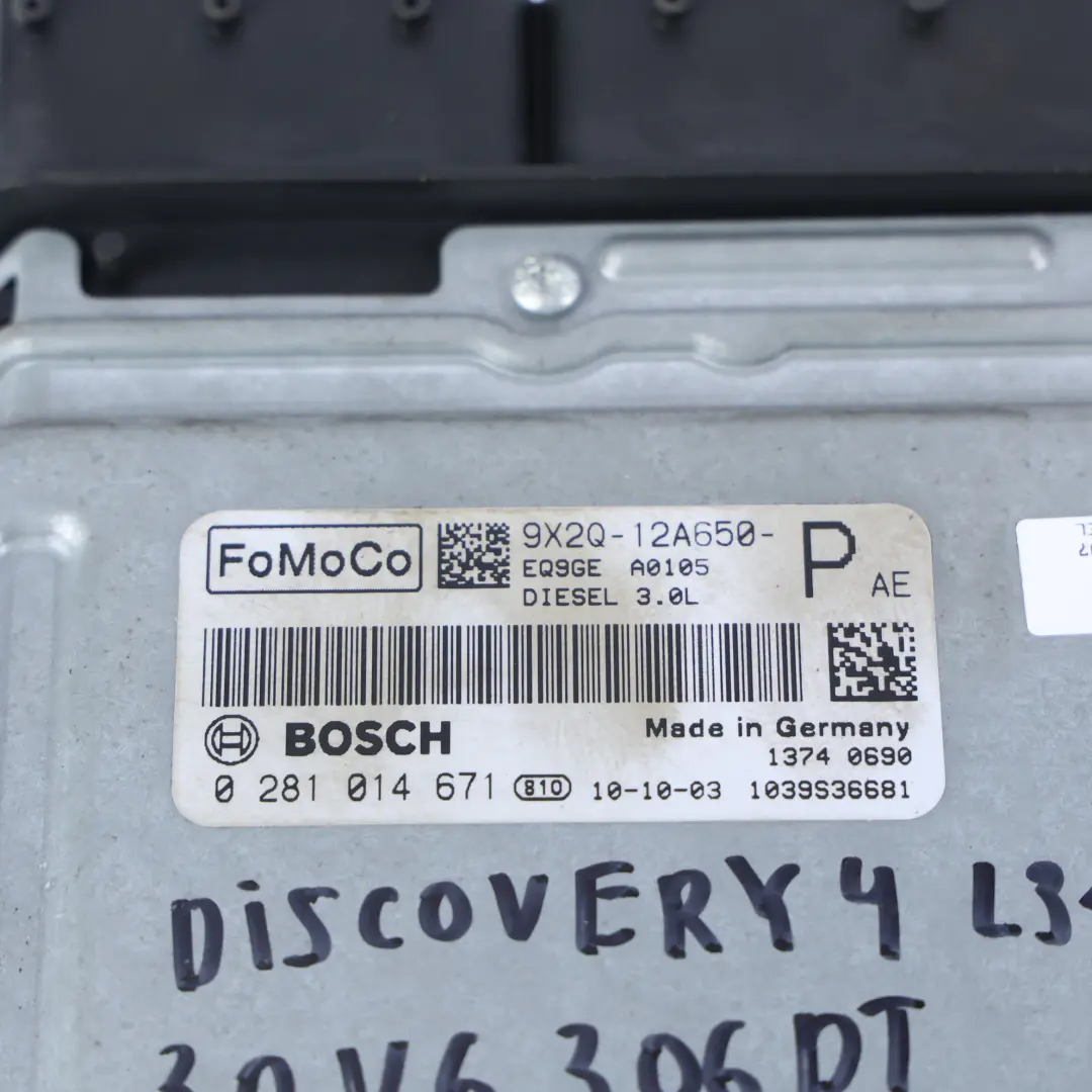 Land Rover Discovery L319 3.0 306DT Centralina Motore Automatico - SKU 9X2Q-12A650-PAE - Numero di parte 9X2Q-12A650-PAE