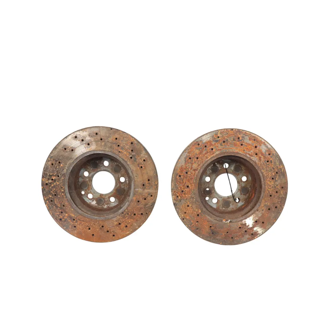 W207 W212 Brake Disc Set Front Wheel Left Right N/O/S Perforated to Mercedes with Part number A0004213012 Mercedes W207 W212 Brake Disc Set Front Wheel Left Right N/O/S Perforated - SKU A0004213012 - Part number A0004213012