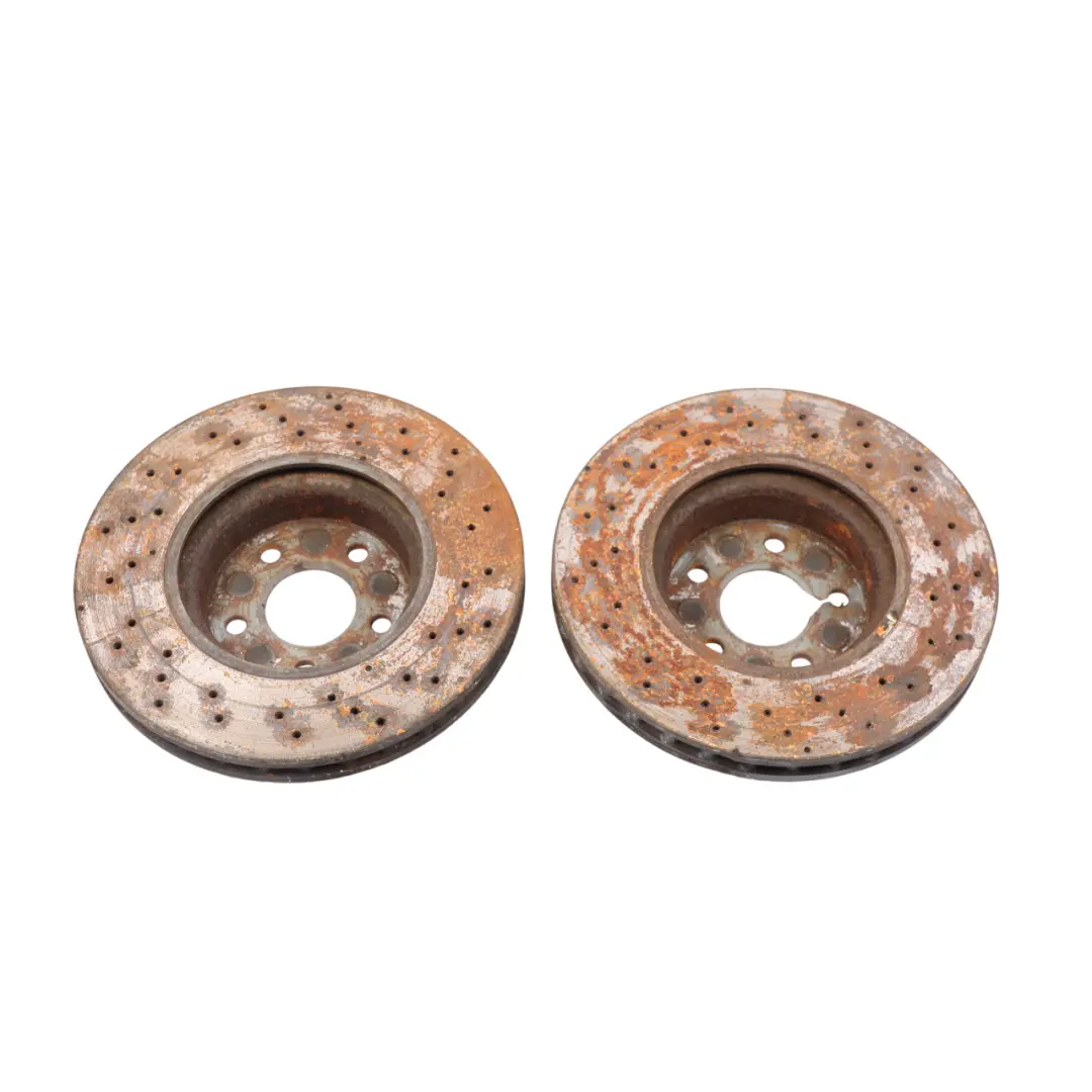 W207 W212 Brake Disc Set Front Wheel Left Right N/O/S Perforated to Mercedes with Part number A0004213012 Mercedes W207 W212 Brake Disc Set Front Wheel Left Right N/O/S Perforated - SKU A0004213012 - Part number A0004213012