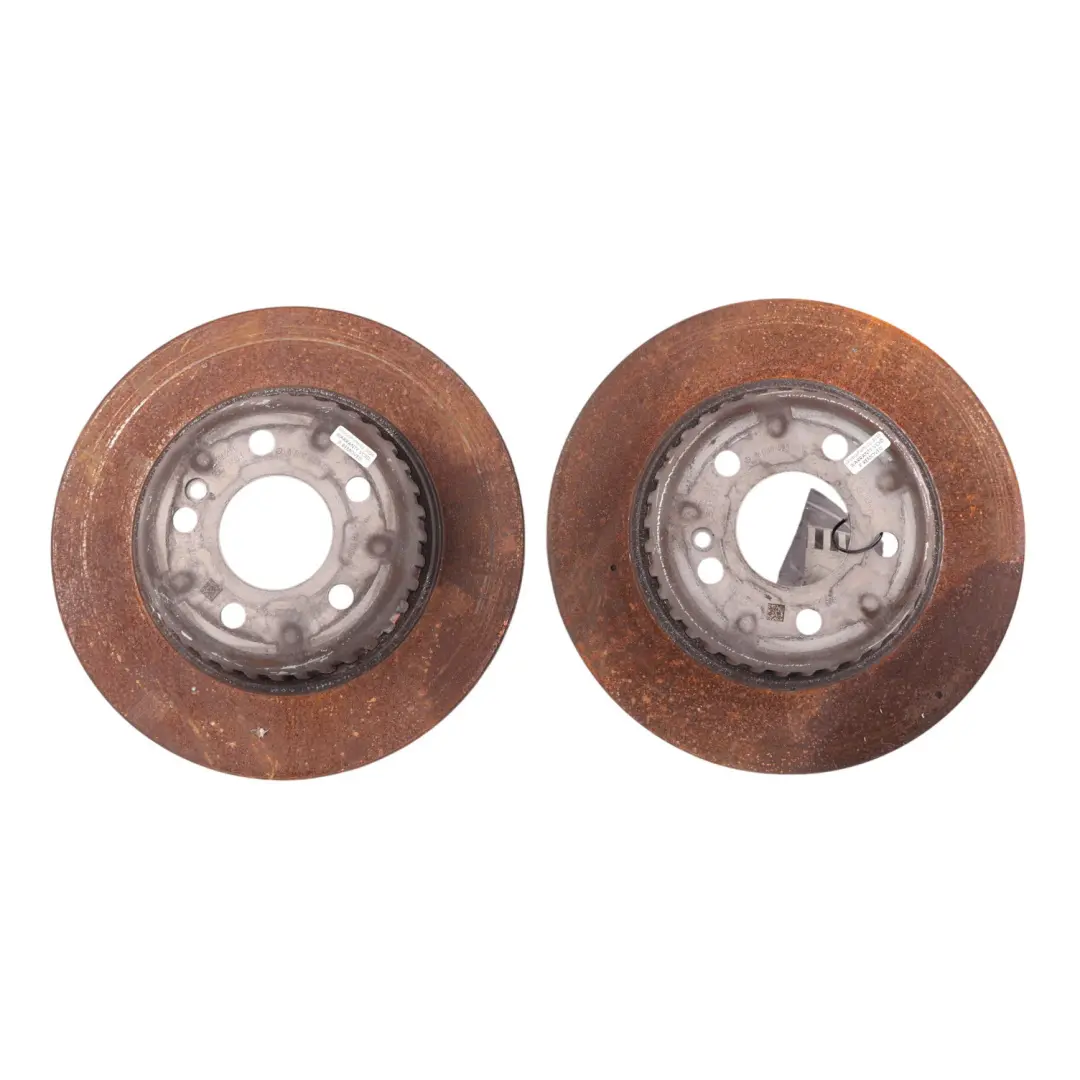 Mercedes W205 Rear Brake Disc Plate Left Right N/O/S Set x2 - SKU A0004230512 - Part number A0004230512