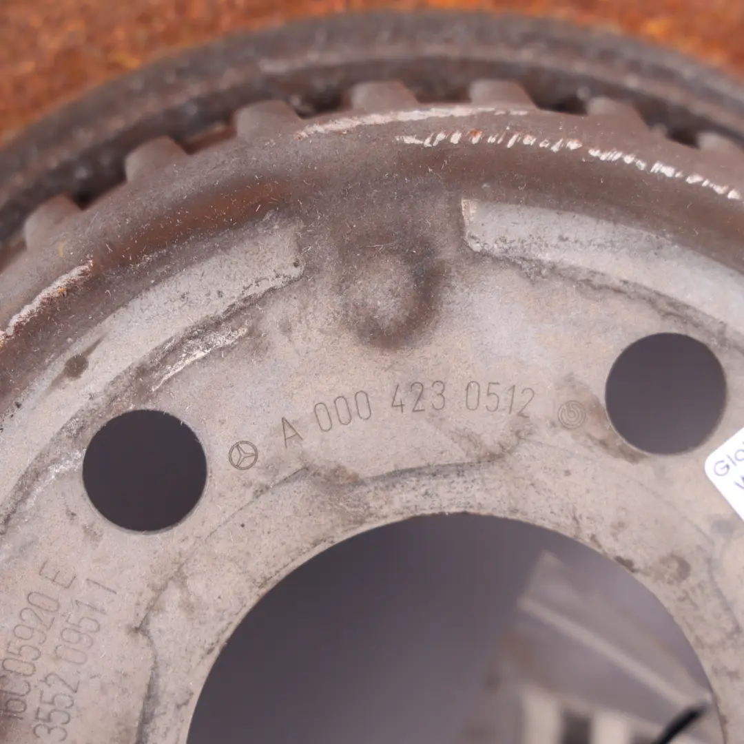 Mercedes W205 Rear Brake Disc Plate Left Right N/O/S Set x2 - SKU A0004230512 - Part number A0004230512