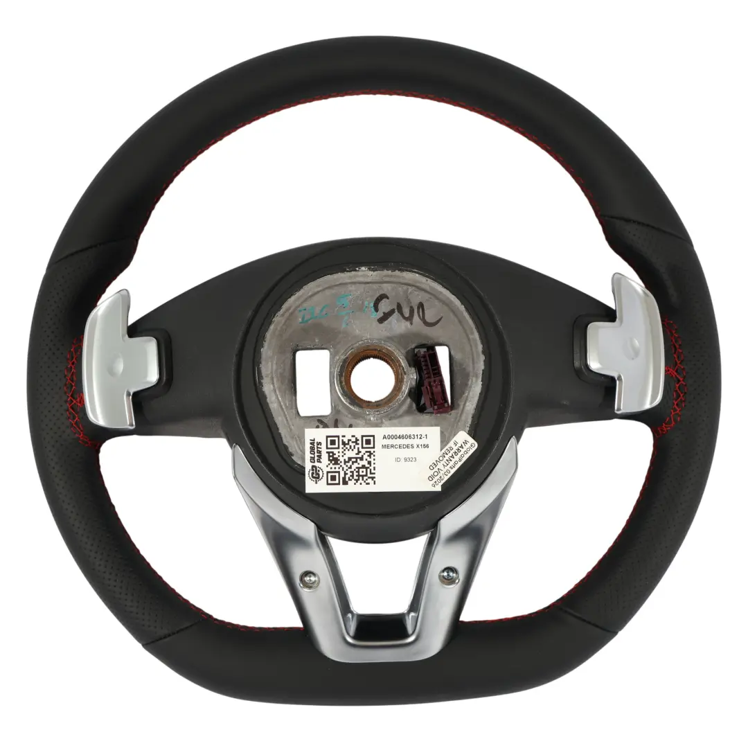 Nuovo Nero Pelle Fondo Piatto per Mercedes X156 C117 Volante con numero di parte A0004606312 Mercedes X156 C117 Volante Nuovo Nero Pelle Fondo Piatto - SKU A0004606312-1 - Numero di parte A0004606312