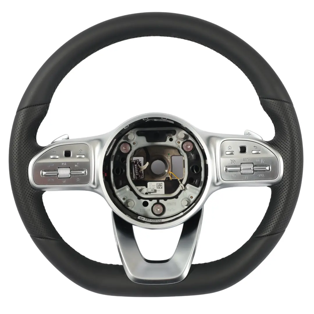 Mercedes W177 W205 Volante NUOVO In Pelle Nera Cambio al Volante - SKU A0004609313-1 - Numero di parte A0004609313