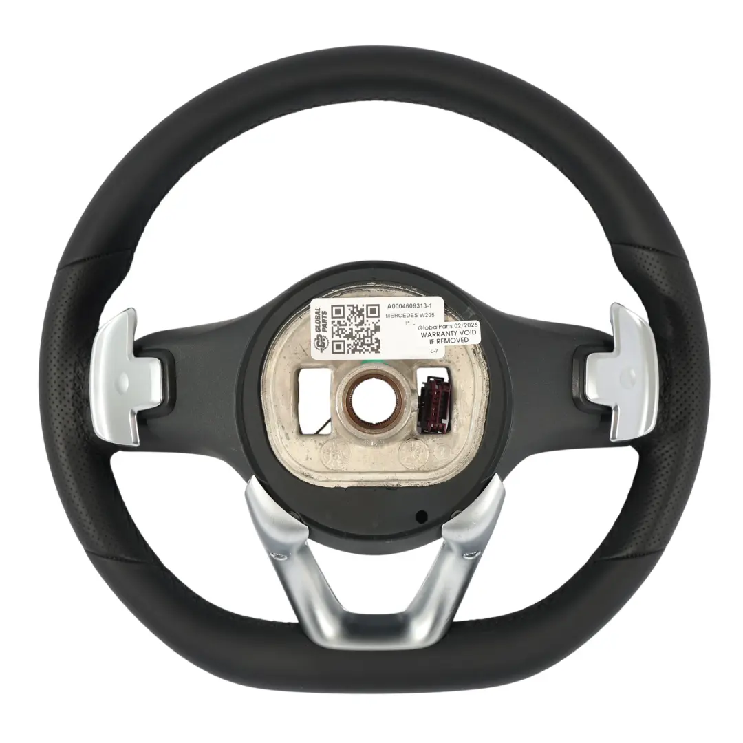 Mercedes W177 W205 Kierownica NOWA Czarna Skóra Łopatki - SKU A0004609313-1 - Numer Części A0004609313