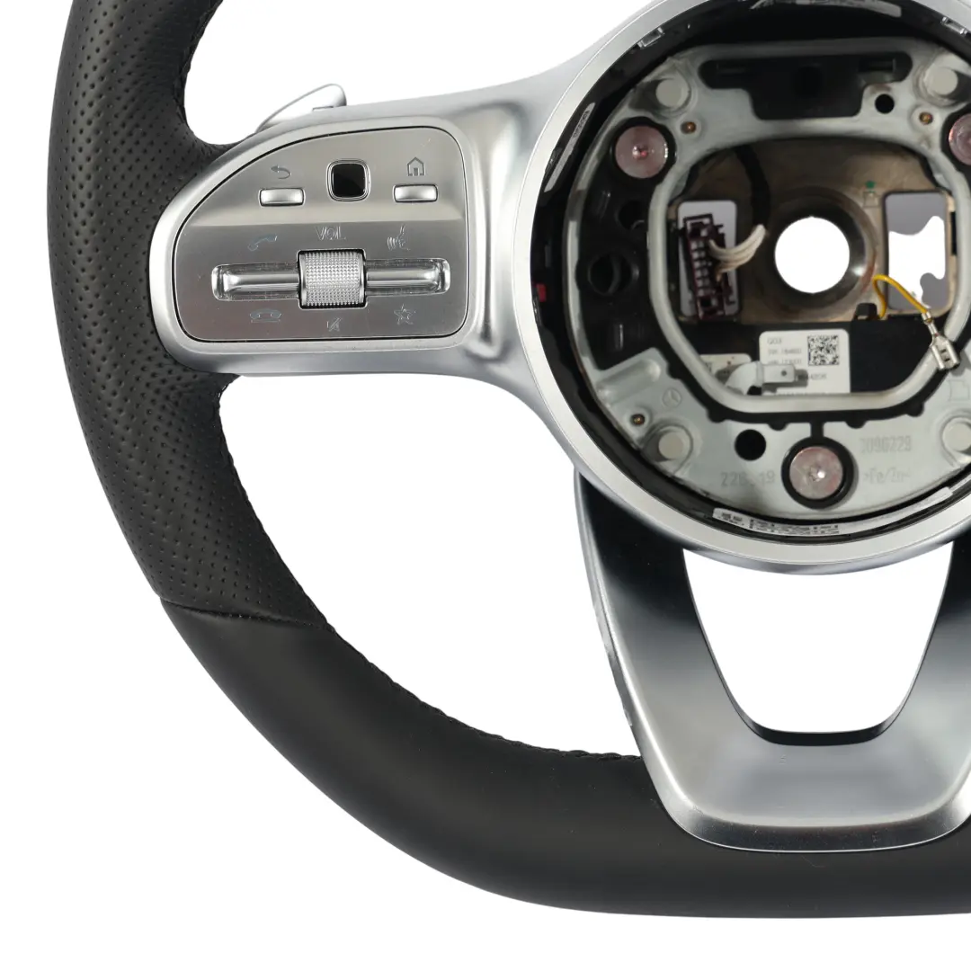 NUEVO Cuero Negro Palanca de Cambio para Mercedes W177 W205 Volante con número de pieza A0004609313 Mercedes W177 W205 Volante NUEVO Cuero Negro Palanca de Cambio - SKU A0004609313-1 - Número de pieza A0004609313