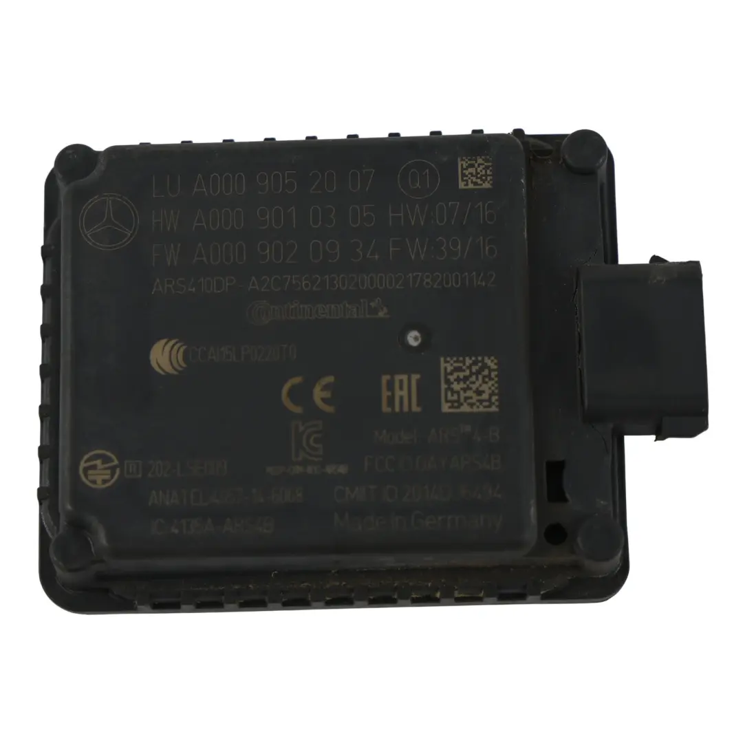 Czujnik Radar Przód Przedni Prawy do Mercedes W213 S213 C238 o numerze A0009052007 Mercedes W213 S213 C238 Czujnik Radar Przód Przedni Prawy - SKU A0009052007-1 - Numer Części A0009052007