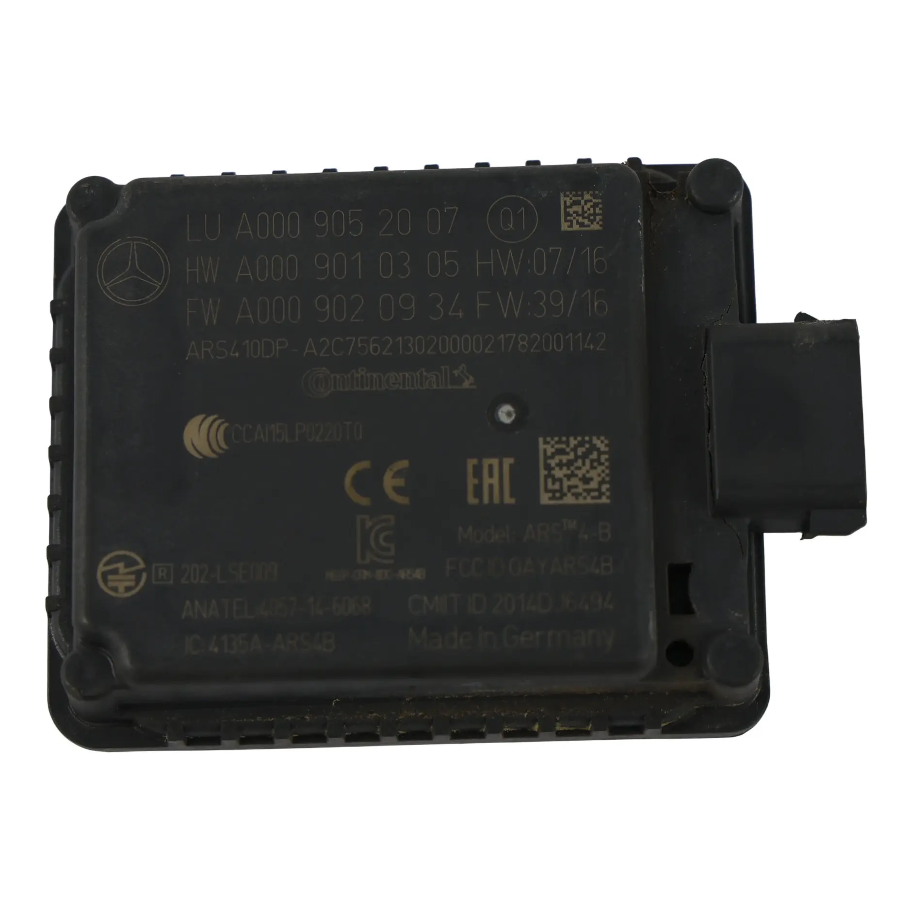 Mercedes W213 S213 C238 Radar Sensor Vorne Rechts Seite A0009052007