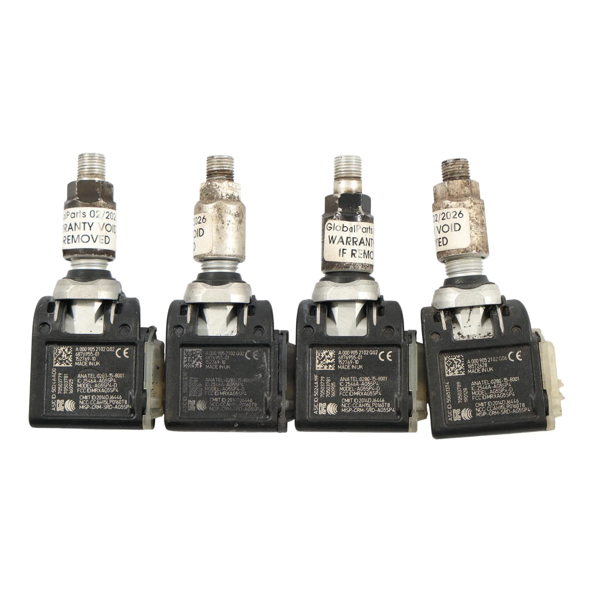 Mercedes W213 Tire Pressure Sensor TPMS Front Rear N/O/S SET X4 A0009052102