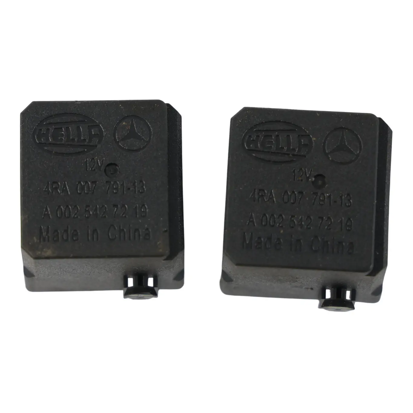 Mercedes W169 W245 W204 W212 Relè 4-Pin Nero Hella SET A0025427219