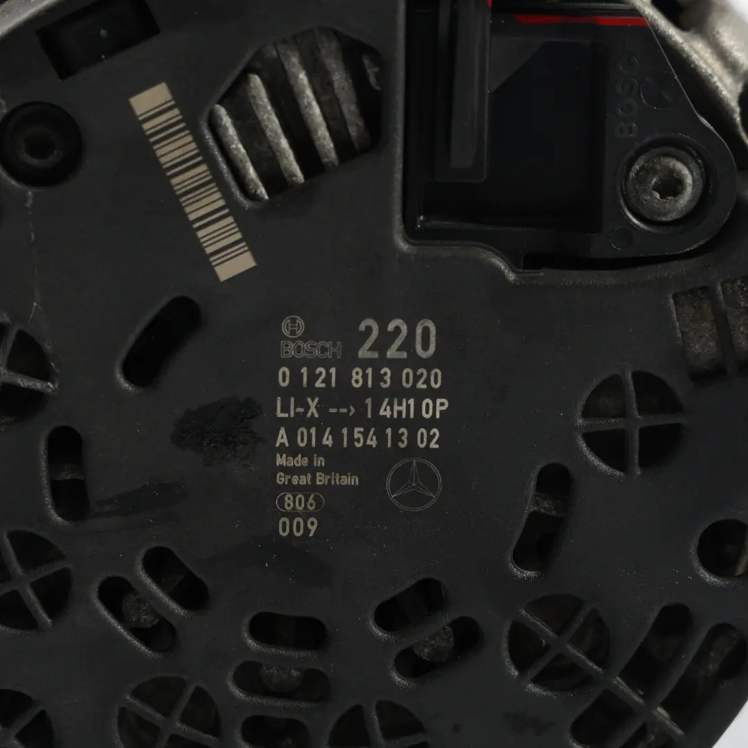Mercedes W164 W221 OM642 Silnik Diesla Alternator 14V 220A - SKU A0141541302-1 - Numer Części A0141541302