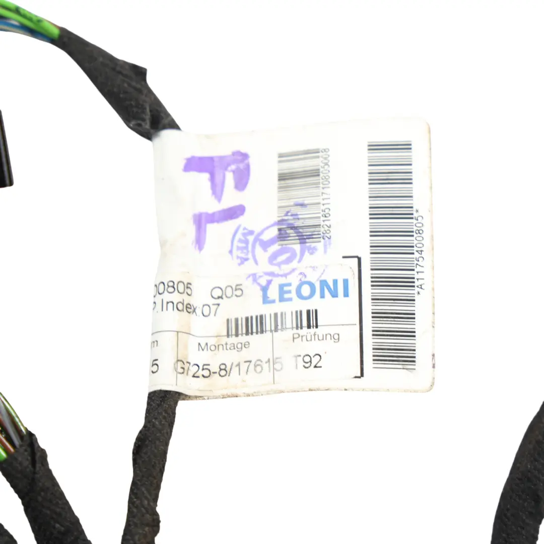 Mercedes C117 Door Wiring Harness Anti-Theft Front Left Right N/O/S - SKU RHD-A1175400805 - Part number A1175400805