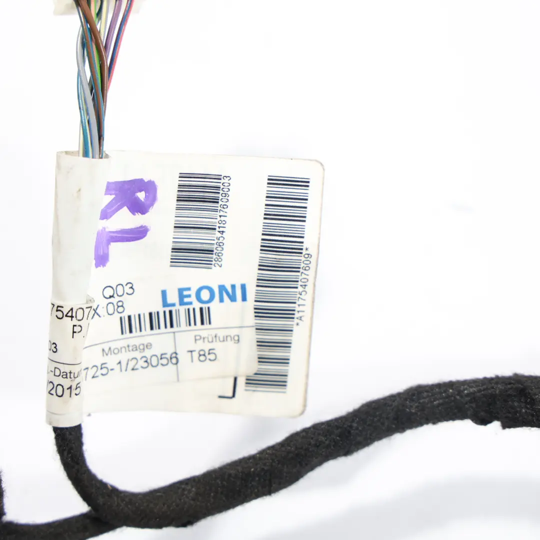 Mercedes C117 Door Wiring Harness Anti-Theft Rear Left Right N/O/S - SKU RHD-A1175407609 - Part number A1175407609
