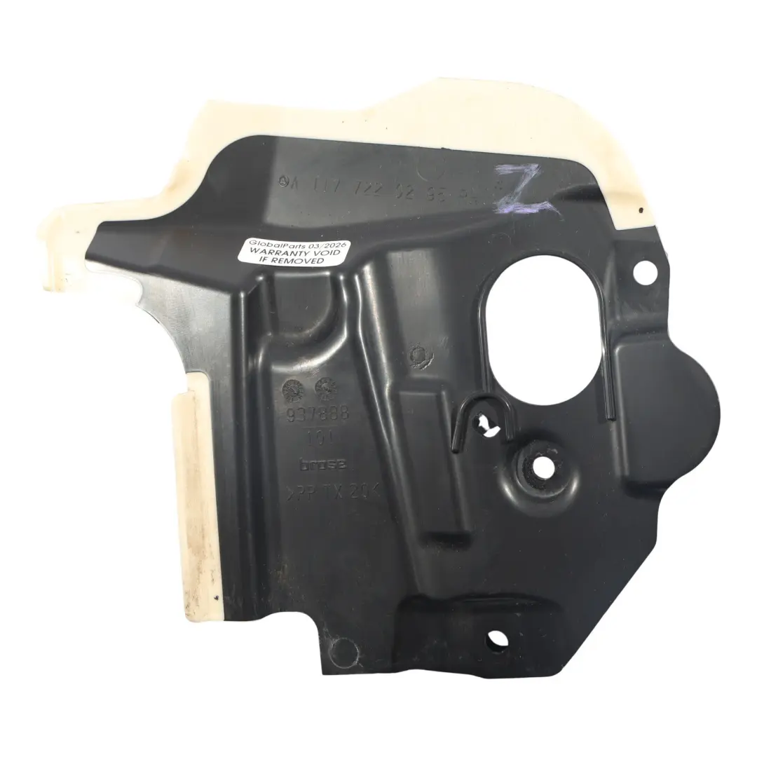 Mercedes C117 Panneau Cache Évacuation Eau Portière Avant Droit - SKU A1177220295 - Numéro de pièce A1177220295