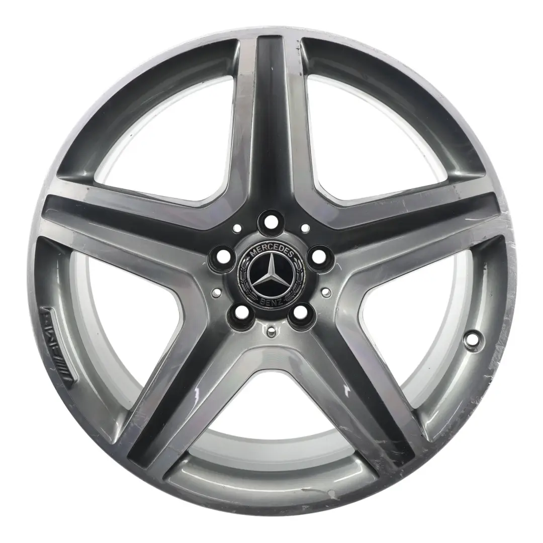 Alloy Rim AMG Grey 19" 8J ET:43,5 5-Spoke to Mercedes GLA X156 Wheel with Part number A1564010600 Mercedes GLA X156 Wheel Alloy Rim AMG Grey 19" 8J ET:43,5 5-Spoke - SKU A1564010600-5 - Part number A1564010600