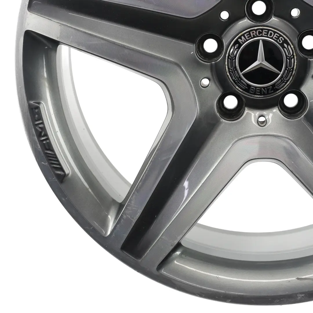 Mercedes GLA X156 Llanta Aleación AMG Gris 19" 8J ET:43,5 5 Radios - SKU A1564010600-5 - Número de pieza A1564010600
