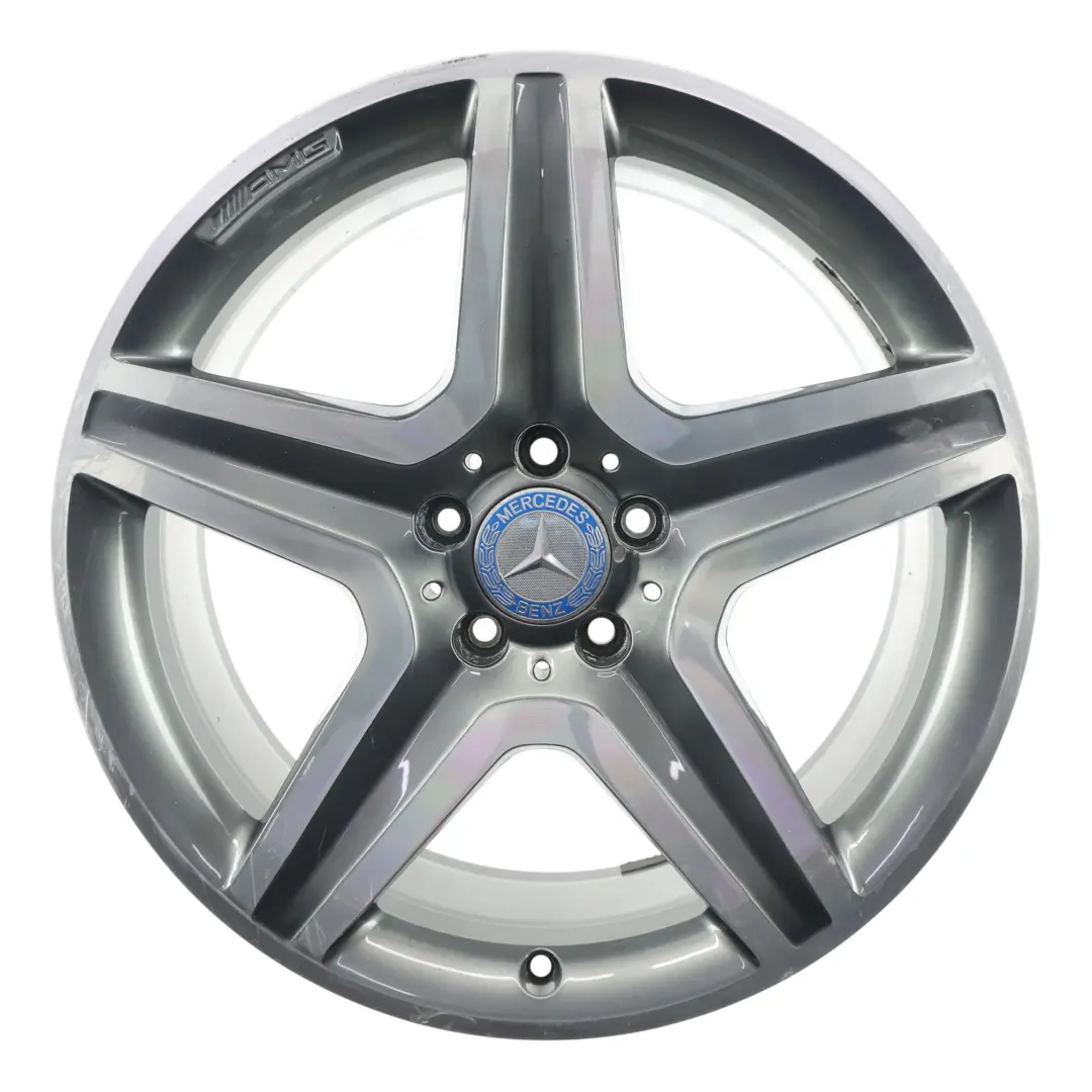 Alloy Rim AMG Grey 19" 8J ET:43,5 5-Spoke to Mercedes GLA X156 Wheel with Part number A1564010600 Mercedes GLA X156 Wheel Alloy Rim AMG Grey 19" 8J ET:43,5 5-Spoke - SKU A1564010600-7 - Part number A1564010600