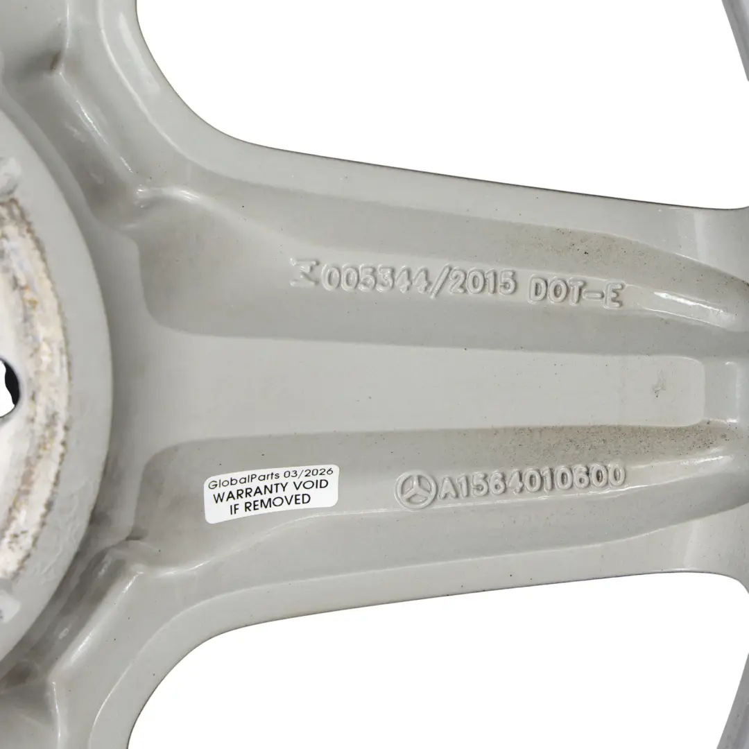 Alloy Rim AMG Grey 19" 8J ET:43,5 5-Spoke to Mercedes GLA X156 Wheel with Part number A1564010600 Mercedes GLA X156 Wheel Alloy Rim AMG Grey 19" 8J ET:43,5 5-Spoke - SKU A1564010600-7 - Part number A1564010600
