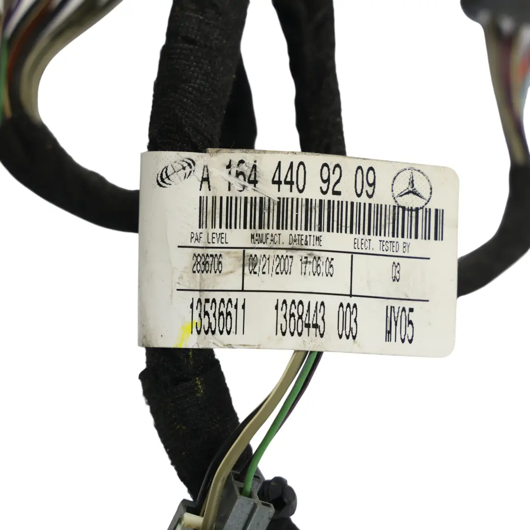 Mercedes W164 Seat Adjustment Wiring Harness Wire Loom Left N/S - SKU RHD-A1644409209 - Part number A1644409209
