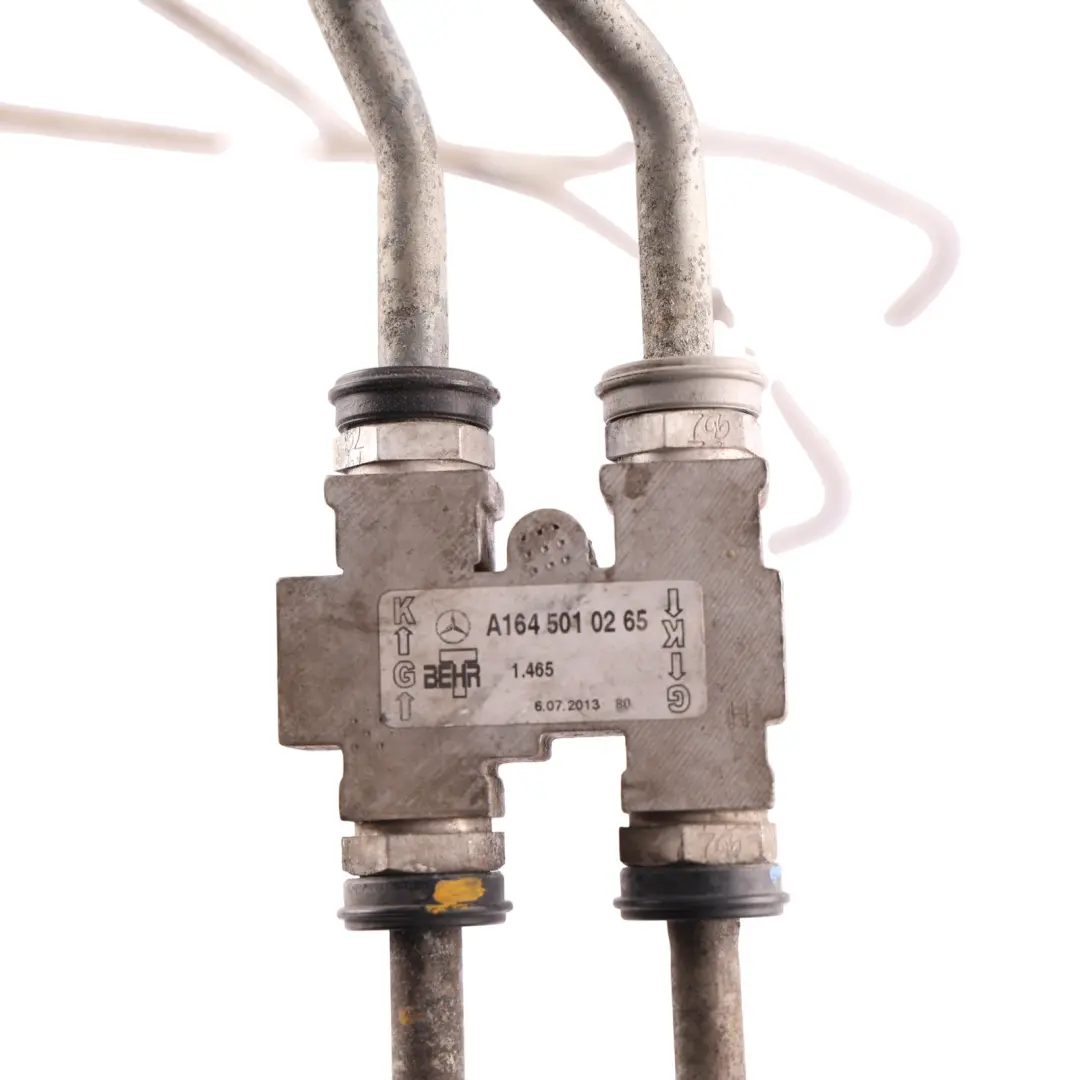 Thermostat Oil Cooler Housing Hose Line Pipe Diesel to Mercedes W166 with Part number A1645010265 Mercedes W166 Thermostat Oil Cooler Housing Hose Line Pipe Diesel - SKU A1645010265-2 - Part number A1645010265