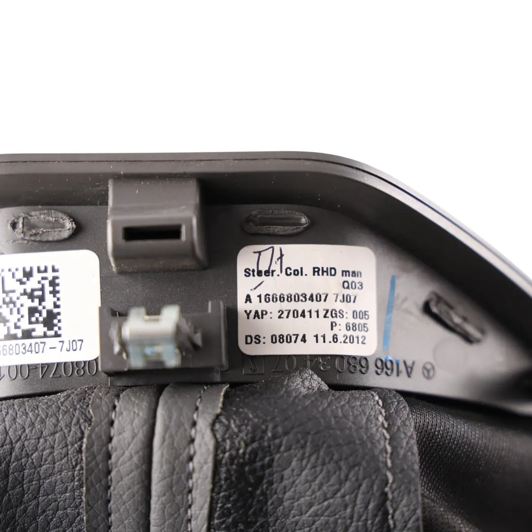 Steering Column Surround Trim Cover Cowl Shroud to Mercedes W166 with Part number A1666803407 Mercedes W166 Steering Column Surround Trim Cover Cowl Shroud - SKU A1666803407-1 - Part number A1666803407
