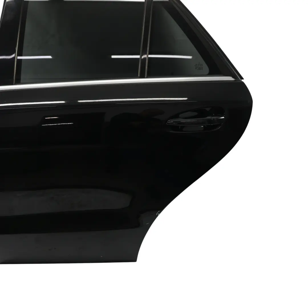 Door Rear Left N/S Obsidian Black Metallic - 197 to Mercedes ML W166 with Part number A1667300105 Mercedes ML W166 Door Rear Left N/S Obsidian Black Metallic - 197 - SKU A1667300105-OB - Part number A1667300105
