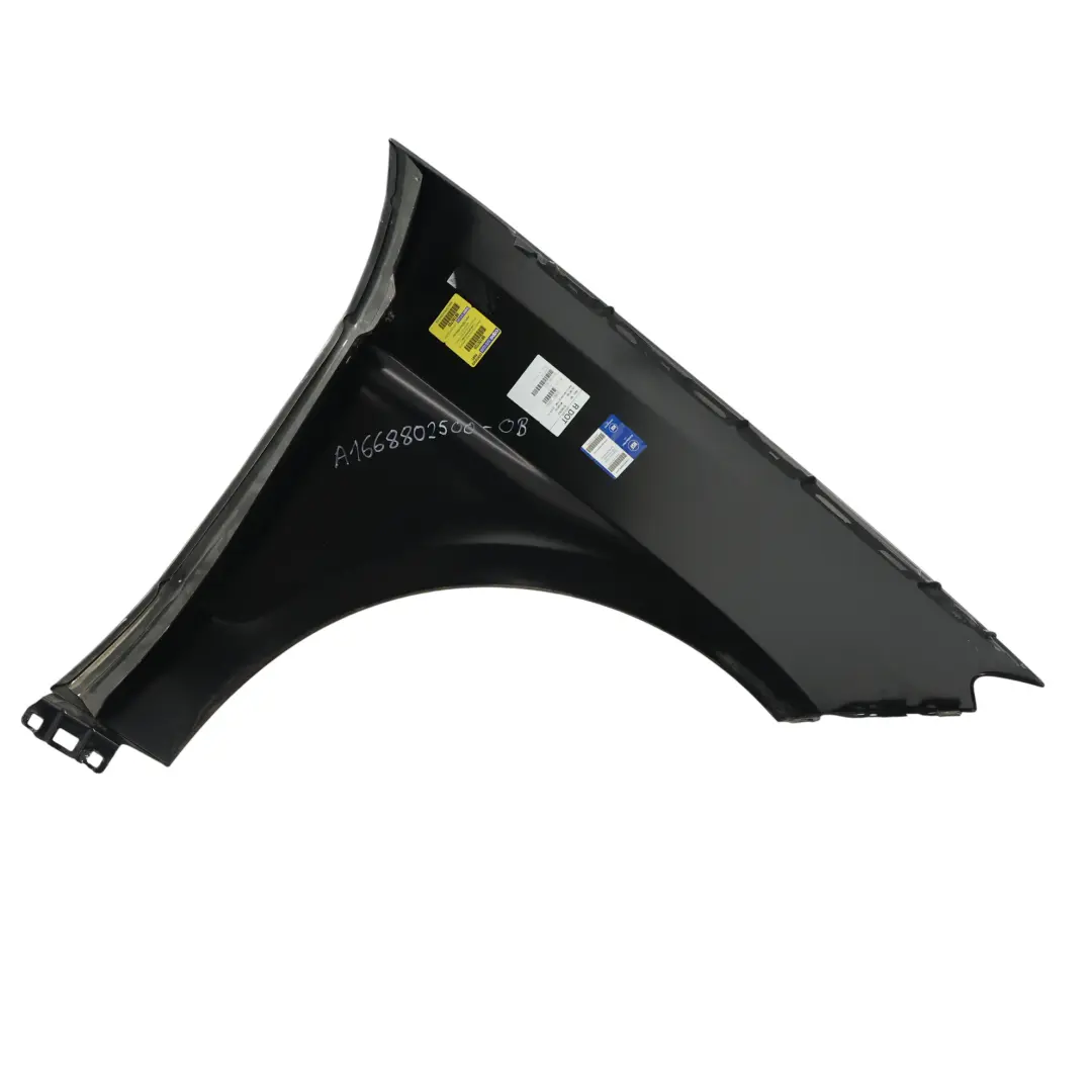 Mercedes W166 Side Panel Front Left N/S Fender Obsidian Black - 197 - SKU A1668802500-OB - Part number A1668802500