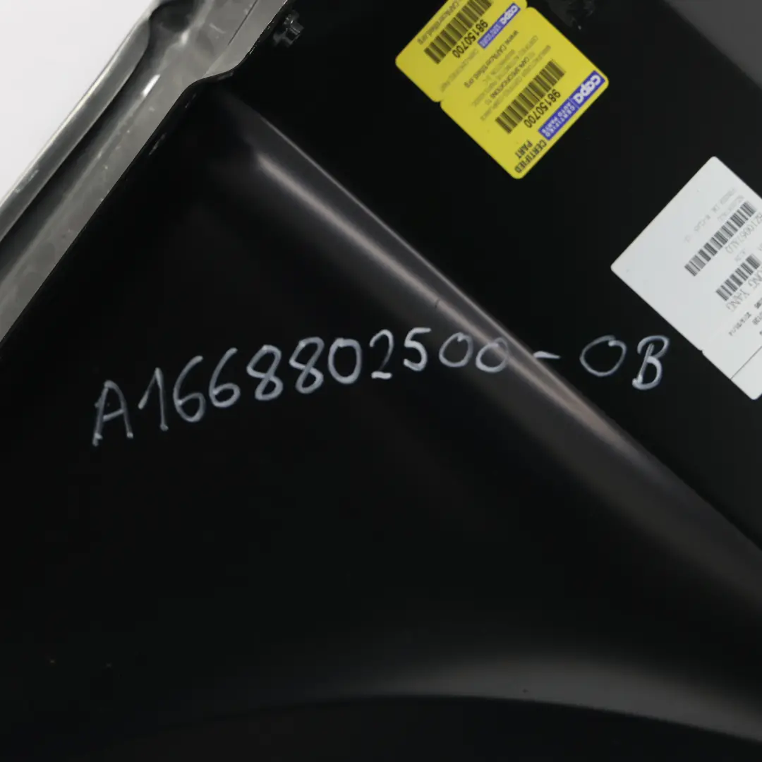 Panel Delantero Izquierdo Guardabarros Negro Obsidiana para Mercedes W166 con número de pieza A1668802500 Mercedes W166 Panel Delantero Izquierdo Guardabarros Negro Obsidiana - SKU A1668802500-OB - Número de pieza A1668802500